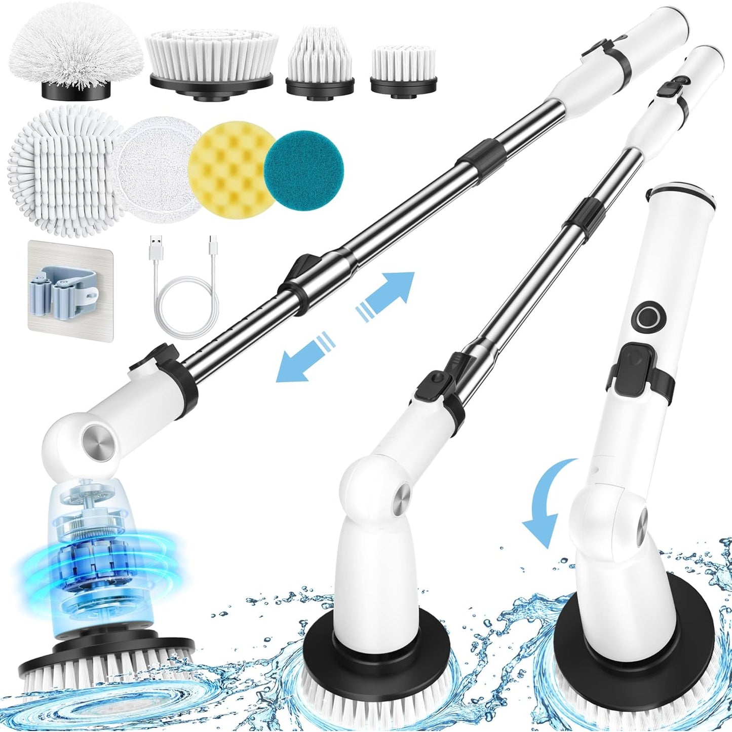 Electric Bathroom Spin Scrubber