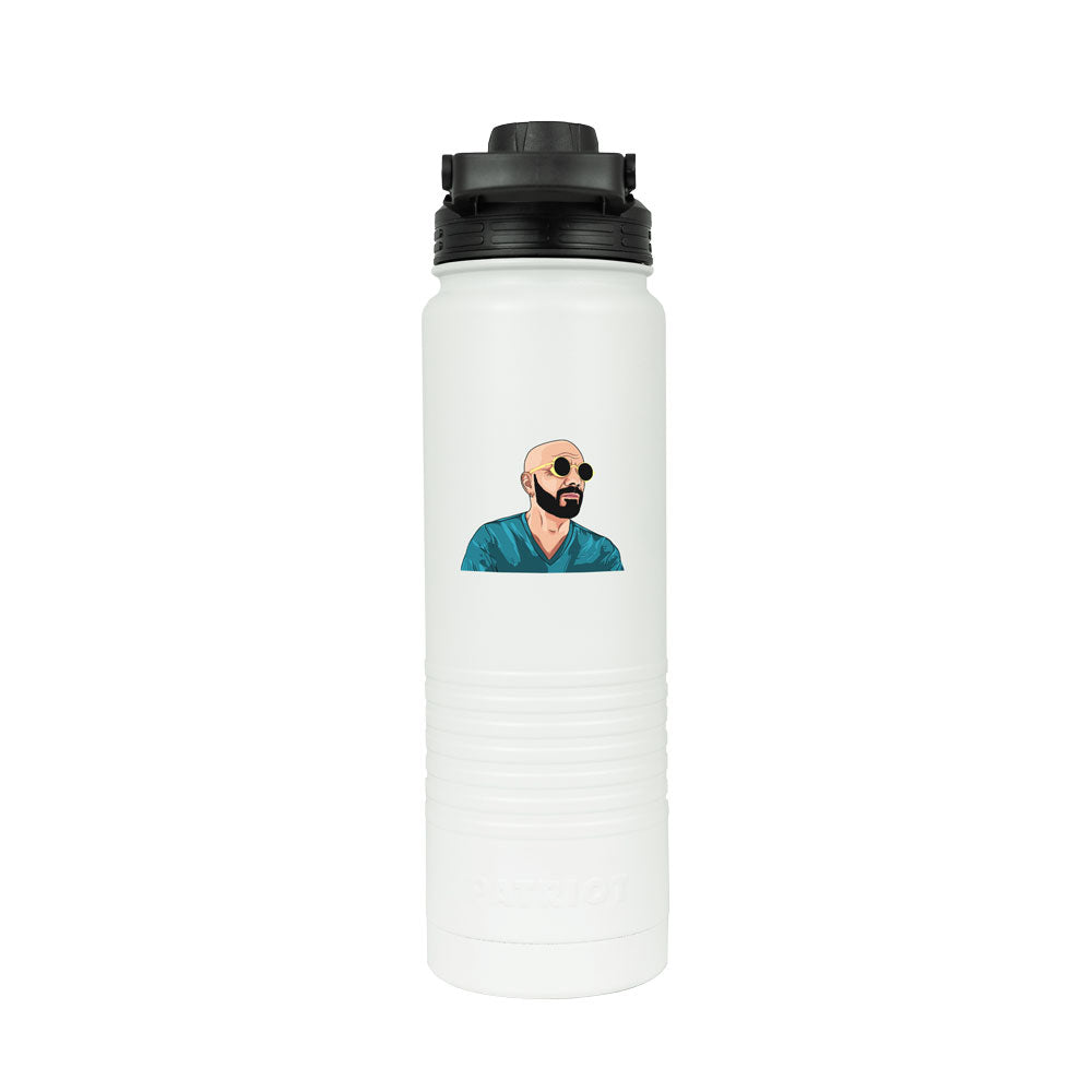 24oz Patriot Coolers Bottle | Freakin' Reviews Host Logo (4 Color Process)