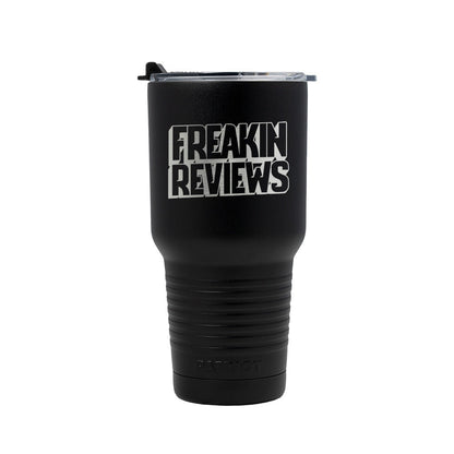 30oz Patriot Coolers Stainless Steel Tumbler |  Freakin Reviews Logo (Laser Engraved)