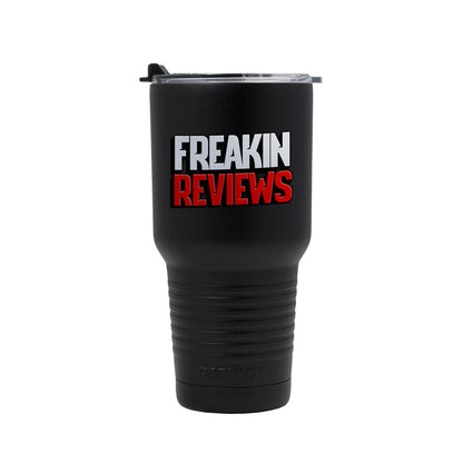 30oz Patriot Coolers Stainless Steel Tumbler |  Freakin' Reviews Logo (4 Color Process)