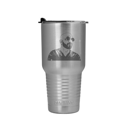 30oz Patriot Coolers Stainless Steel Tumbler |  Freakin' Reviews Host Logo (Laser Engraved)