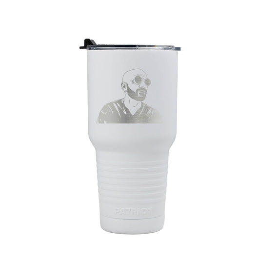 30oz Patriot Coolers Stainless Steel Tumbler |  Freakin' Reviews Host Logo (Laser Engraved)