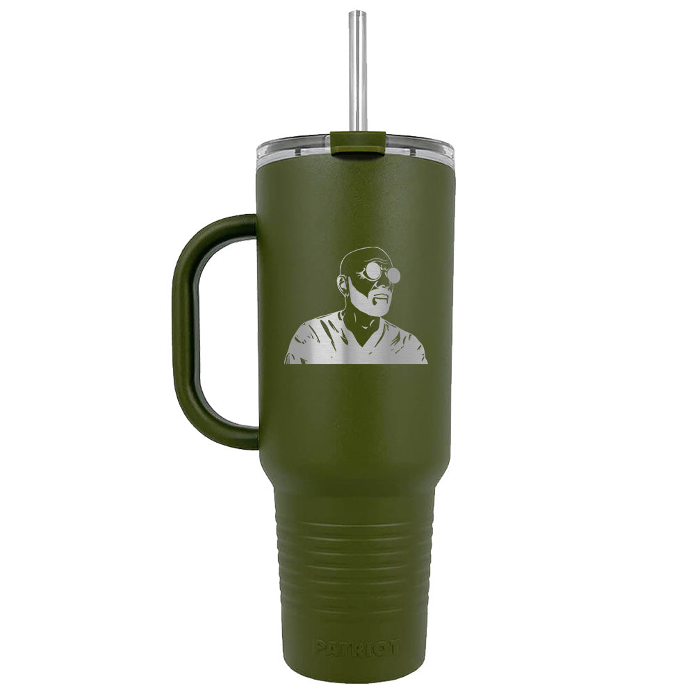 40oz Patriot Coolers "The Major" Mug | Freakin' Reviews Host Logo (Laser Engraved)