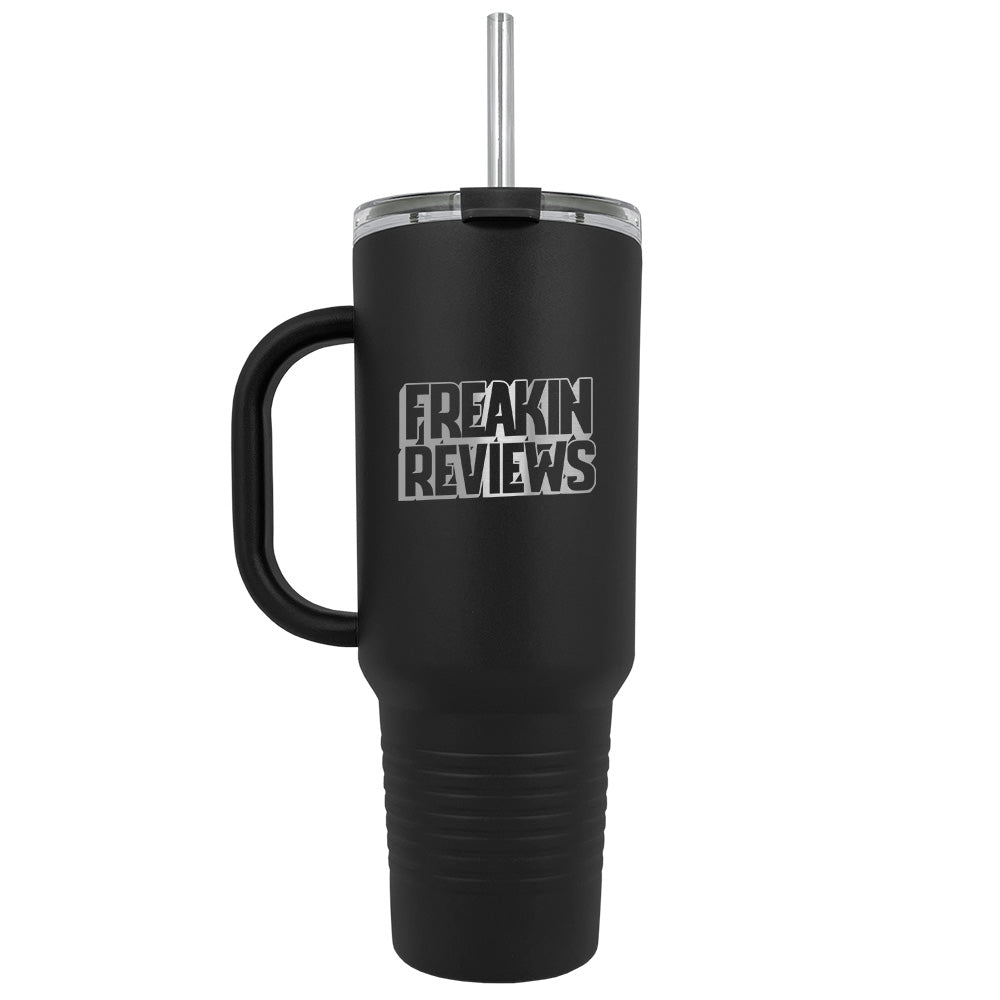 40oz Patriot Coolers "The Major" Mug | Freakin' Reviews Logo (Laser Engraved)