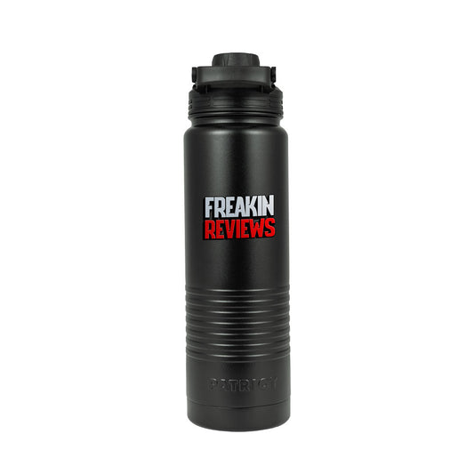 24oz Patriot Coolers Bottle | Freakin' Reviews Logo (4 Color Process)