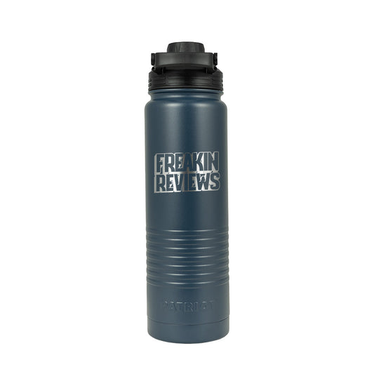 24oz Patriot Coolers Bottle | Freakin' Reviews Logo (Laser Engraved)