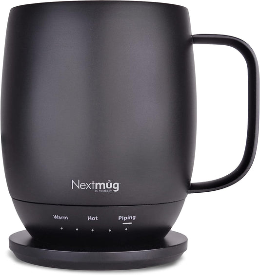 Nextmug - Temperature-Controlled, Self-Heating Coffee Mug (14 oz.)