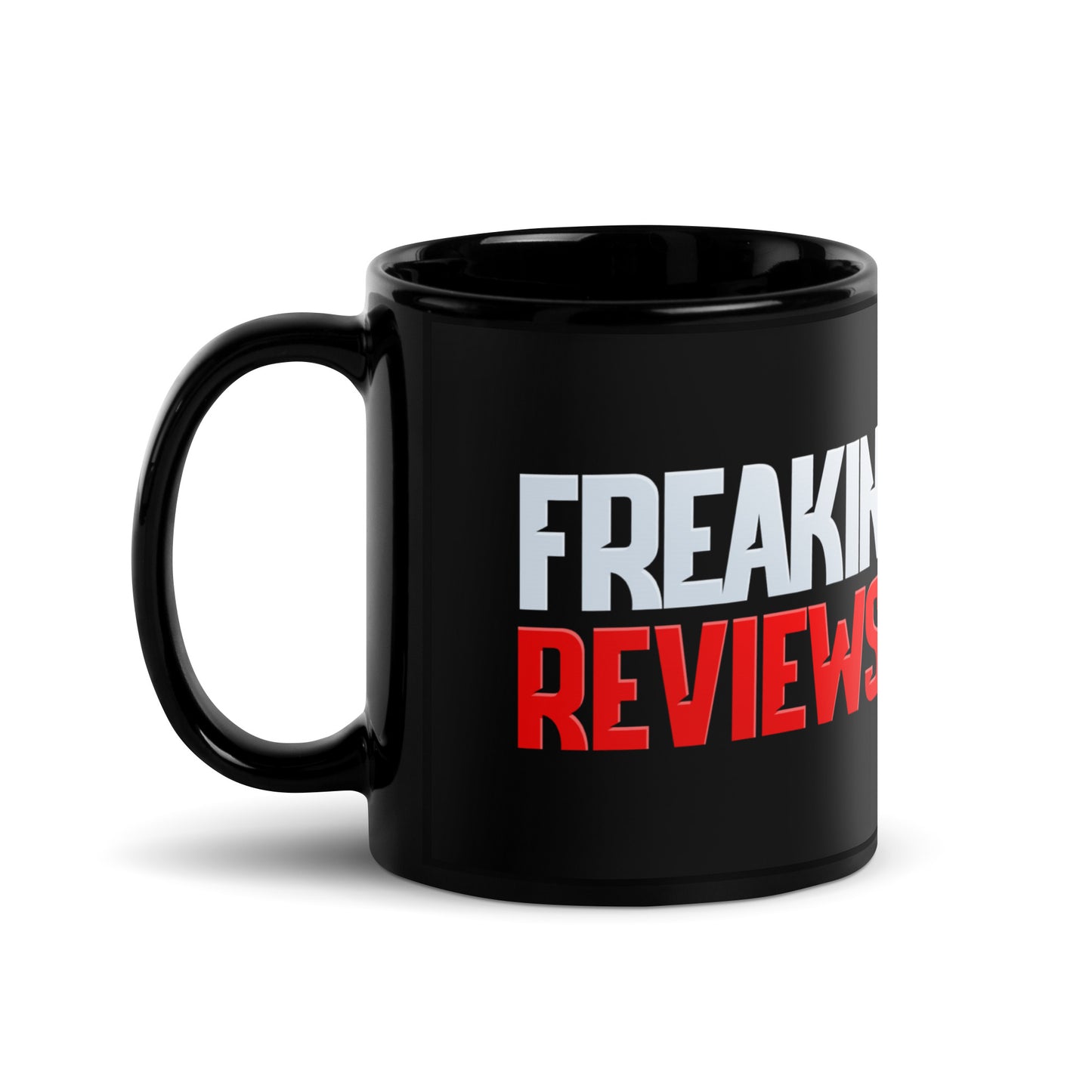 Freakin' Reviews Black Glossy Mug