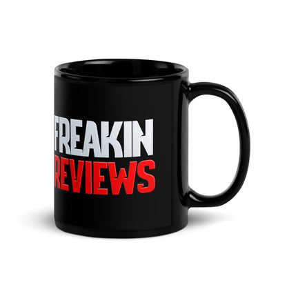 Freakin' Reviews Black Glossy Mug