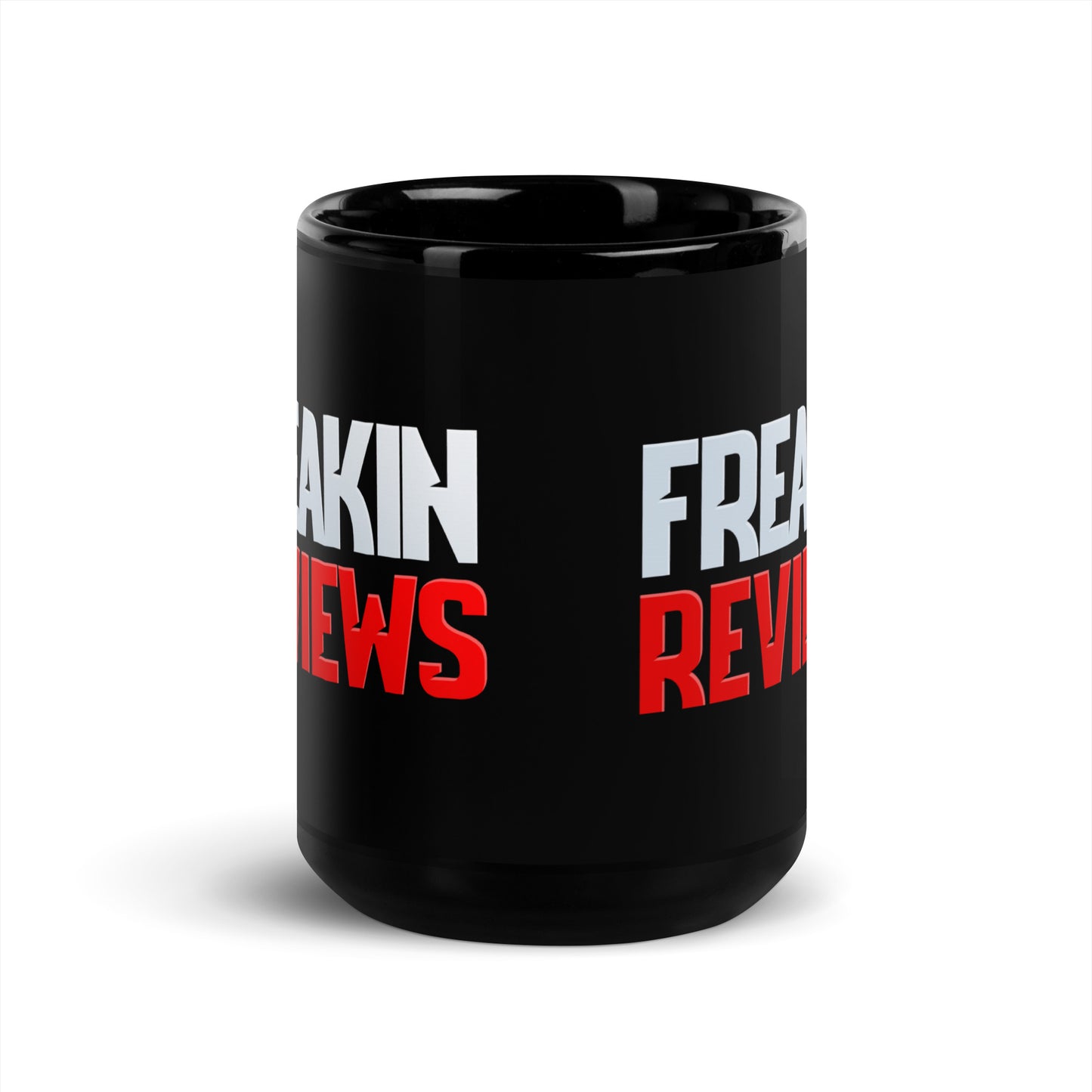 Freakin' Reviews Black Glossy Mug