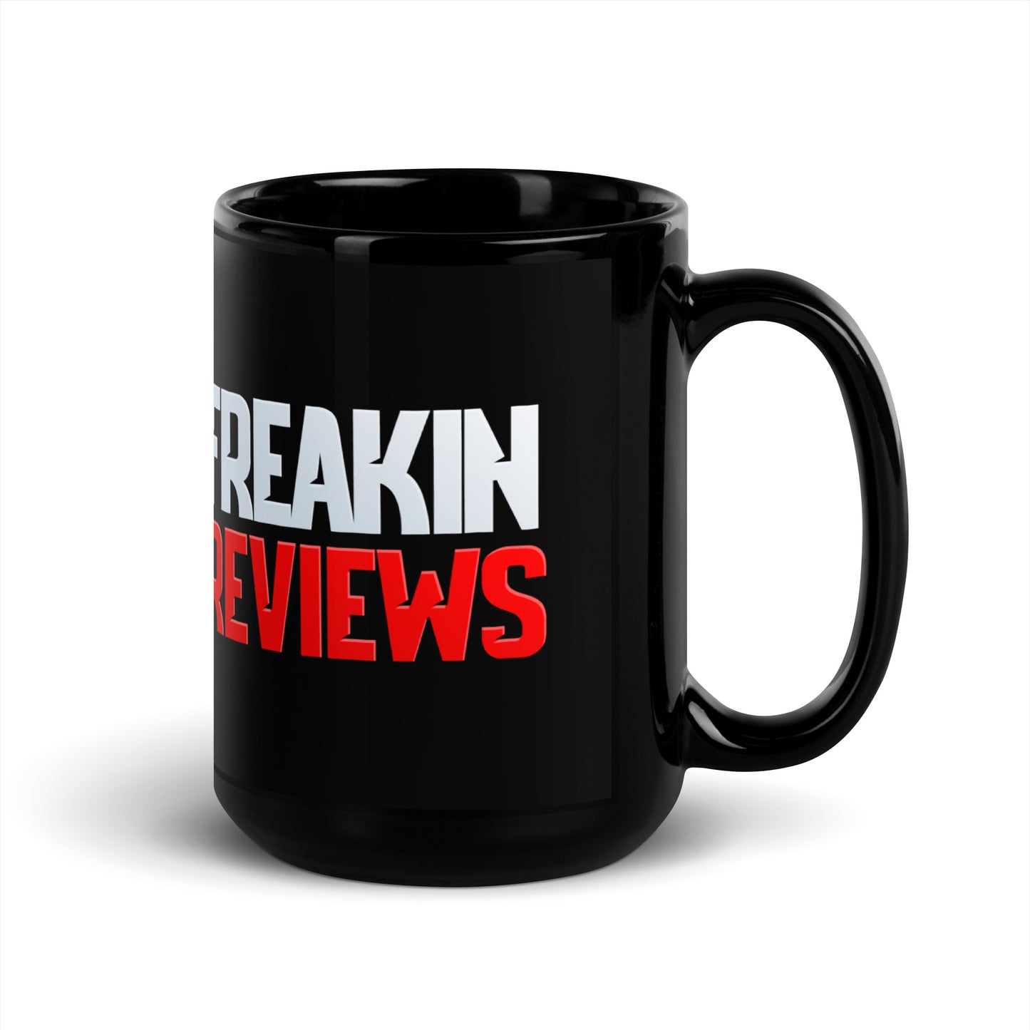 Freakin' Reviews Black Glossy Mug